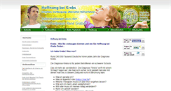 Desktop Screenshot of hoffnung-bei-krebs.com
